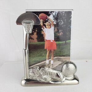 Kirk Stieff Pewter Basketball Picture Frame